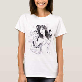 Camiseta Una imagen de una mujer que se liberó de un shel