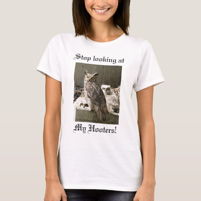 Camiseta Una impresión de los búhos, (Anverso)