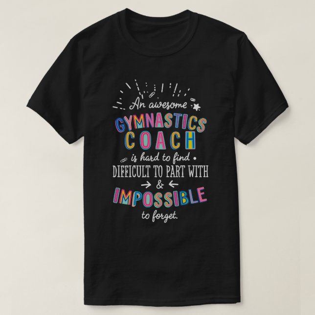 Camiseta Una impresionante idea de regalo de entrenador de  (Diseño del anverso)