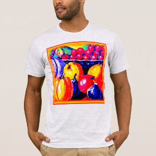 Camiseta Una Impresionante Pintura De Aceite De Frutas. ¡Ha
