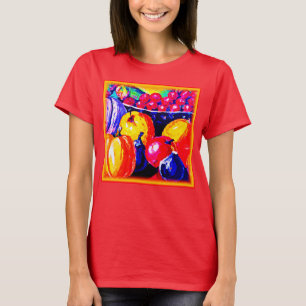 Camiseta Una Impresionante Pintura De Aceite De Frutas. ¡Ha
