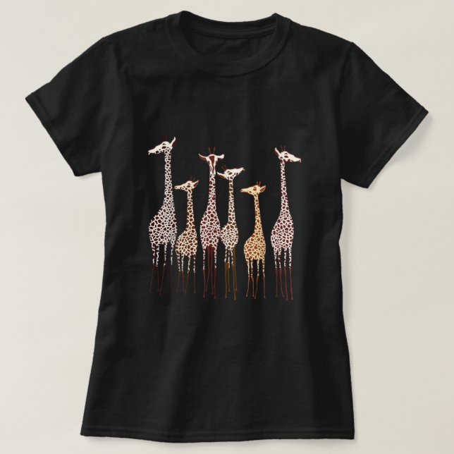Camiseta Una jirafa de animal amante de la naturaleza graci (Diseño del anverso)