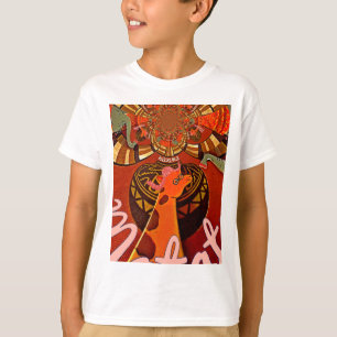 Camiseta Una jirafa divertida: un encanto africano Kaleidos