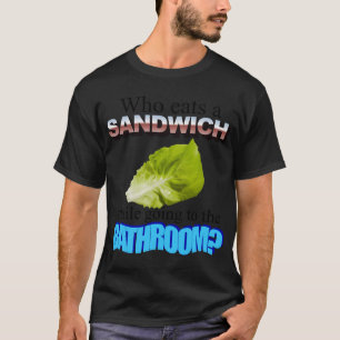 Camiseta Una lechuga en el urinario