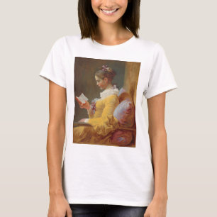 Camiseta Una lectura de la chica joven, el lector de J.