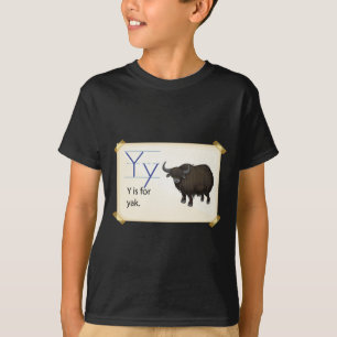 Camiseta Una letra Y para los yacs