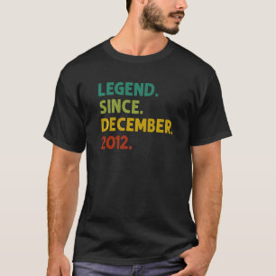 Camiseta Una leyenda de 10 años desde diciembre de 2012
