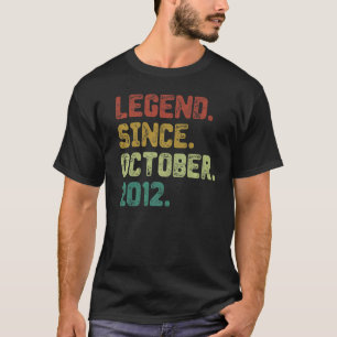 Camiseta Una leyenda de 10 años desde octubre de 2012