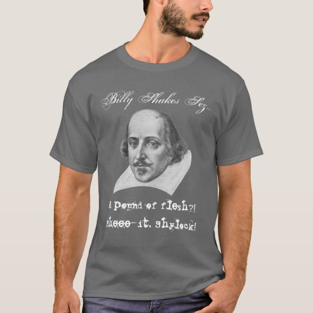 Camiseta ¿Una libra de carne? Oscuro (Anverso)