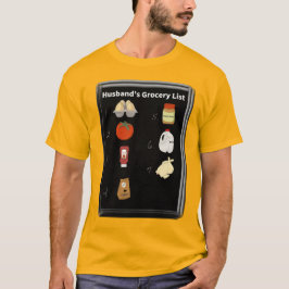 Camiseta Una lista de compras que tu marido no puede olvida