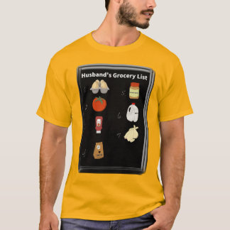 Camiseta Una lista de compras que tu marido no puede olvida