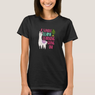 Camiseta Una Llama entera aprendiendo