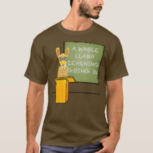 Camiseta Una Llama entera aprendiendo de vuelta al té escol