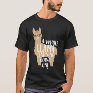 Camiseta Una llama entera que aprende ir en profesores