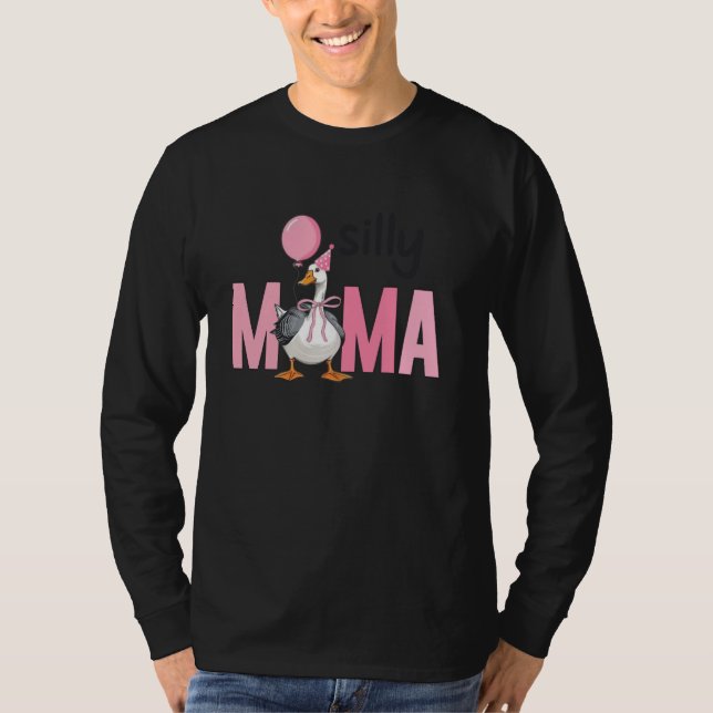 Camiseta Una loca mamá de oca, primera dama de cumpleaños (Anverso)