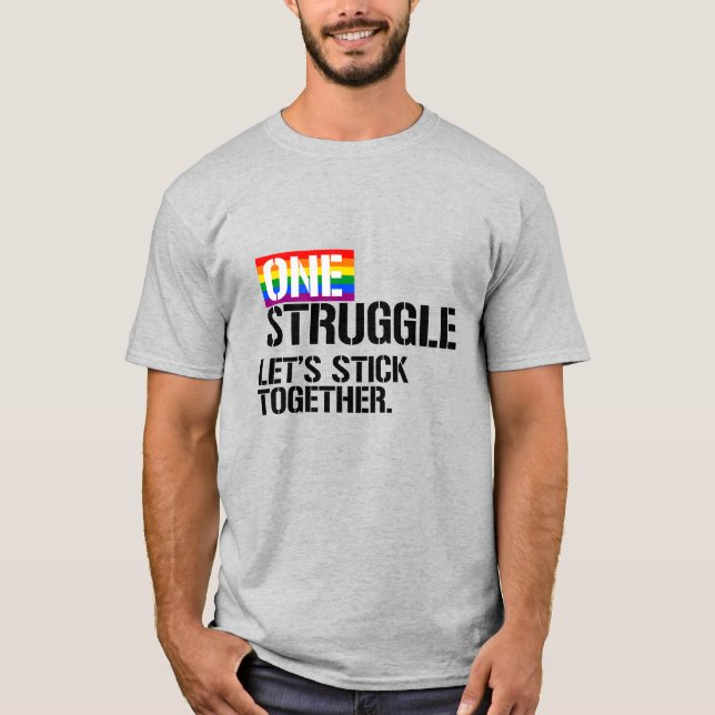 Camiseta Una lucha, mantengámonos unidos (Anverso)