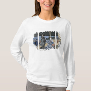 Camiseta Una luna del otoño sobre Fukagawa