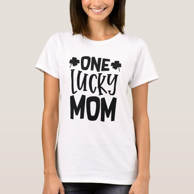 Camiseta Una madre afortunada (Anverso)