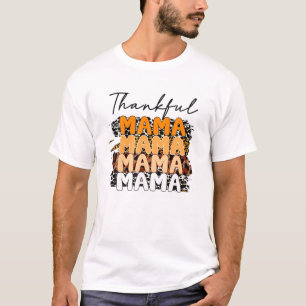 Camiseta Una Madre Agradecida Amor Leopard Cae Gracias