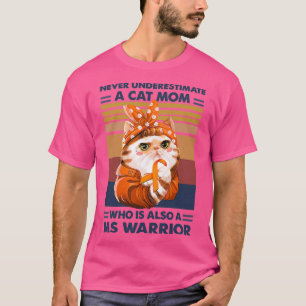 Camiseta Una madre de un gato: conciencia de esclerosis múl