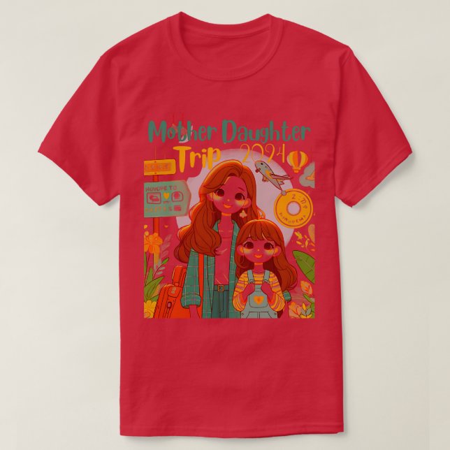 Camiseta Una madre hija divertida se va de casa para una fa (Diseño del anverso)