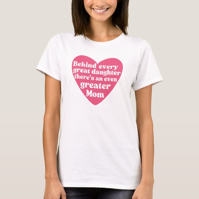Camiseta Una madre mayor - Día de la madre - Mamá hija ama (Anverso)