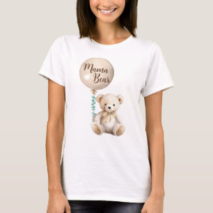Camiseta Una mamá adorable lleva un Baby Shower neutral de 