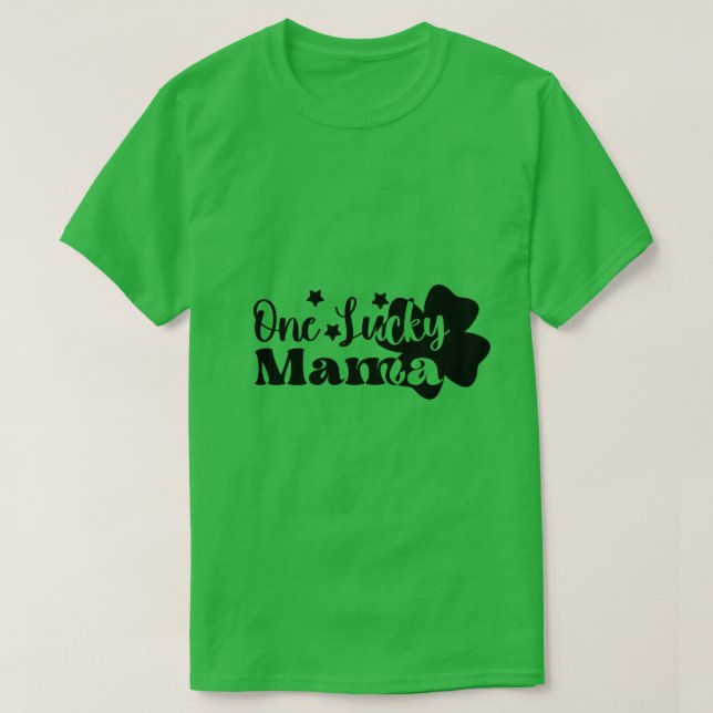 Camiseta Una mamá afortunada (Diseño del anverso)