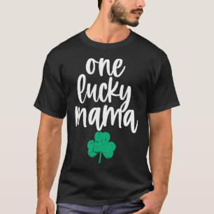 Camiseta Una mamá afortunada adorna el diseño de la madre S