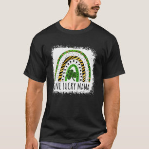 Camiseta Una Mamá Afortunada Clover Día de San Patricio Arc
