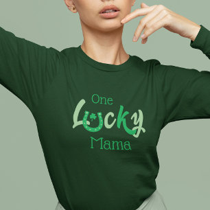 Camiseta Una mamá afortunada   Día del Personalizable San P