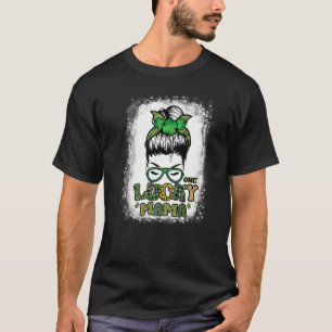 Camiseta Una mamá afortunada se divierte con un desordenado