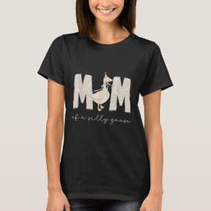 Camiseta Una Mamá de Ganso Tonto 1er Primer Cumpleaños Fami
