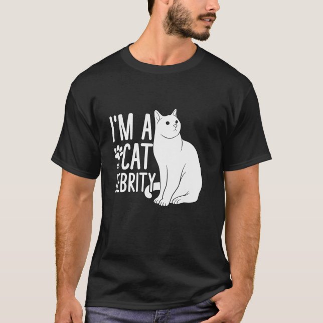 Camiseta una mamá de gato Catlebrity (Anverso)