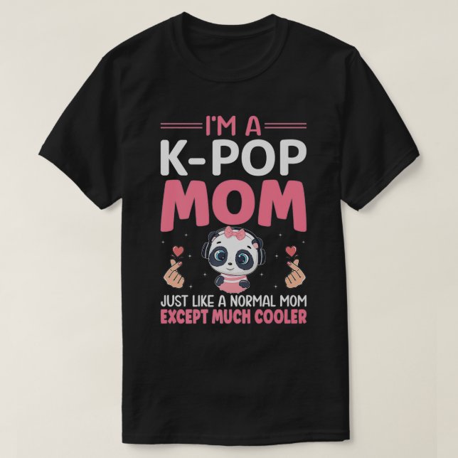 Camiseta Una mamá de KPop Kawaii Anime Chica Boba Drinker d (Diseño del anverso)