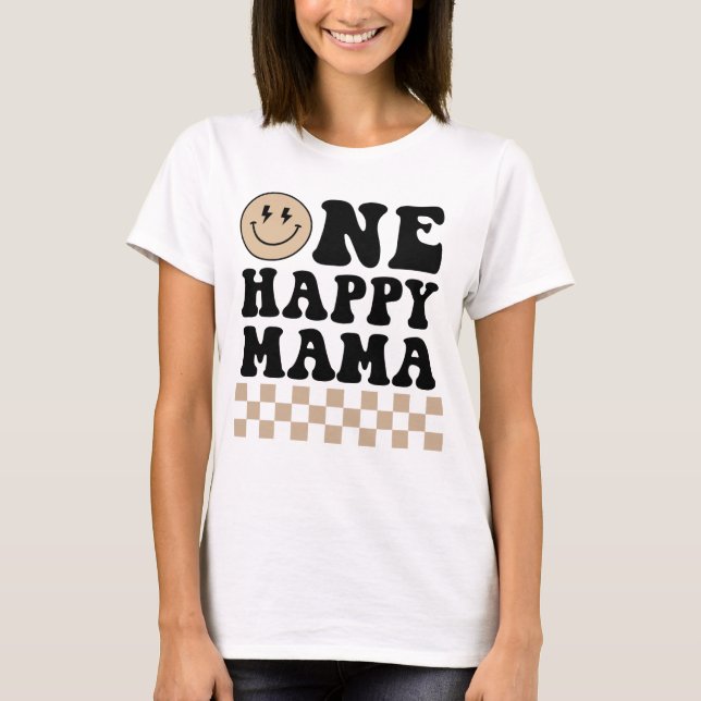 Camiseta Una mamá feliz en Tan (Anverso)