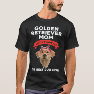Camiseta una mamá golden retriever jesus golden retriever