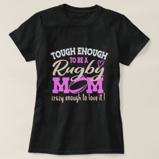 Camiseta Una mamá loca de rubí, mamá amante de Rugby regalo