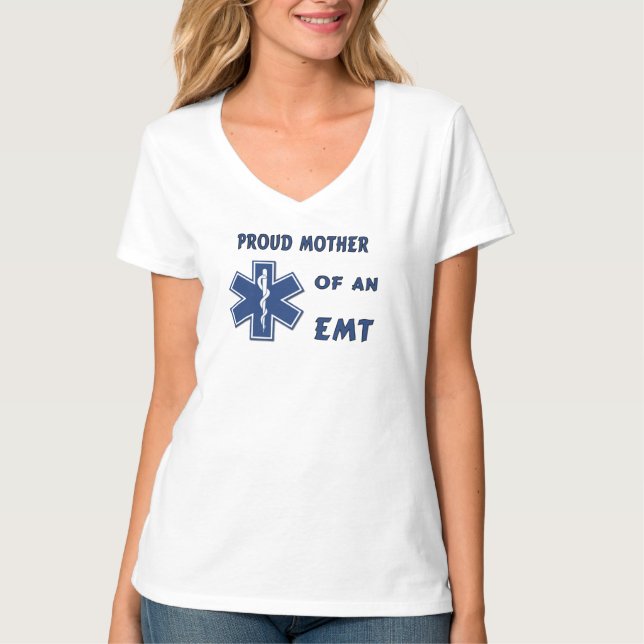 Camiseta Una mamá orgullosa de un EMT (Anverso)