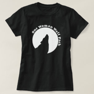 Camiseta Una manada de lobos de la mujer en negro