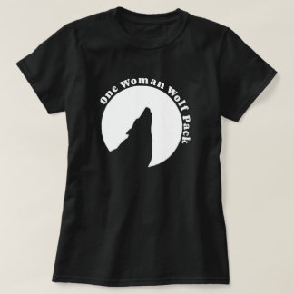 Camiseta Una manada de lobos de la mujer en negro