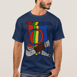 Camiseta una mano de bandera dibujada para el pueblo sami c