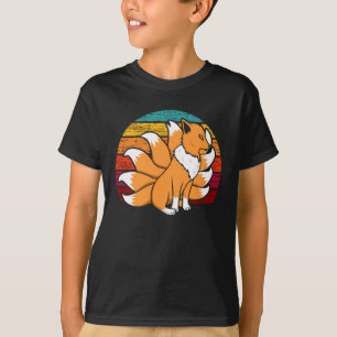 Camiseta Una máscara japonesa Fox Kabuki nueve Kitsune cla
