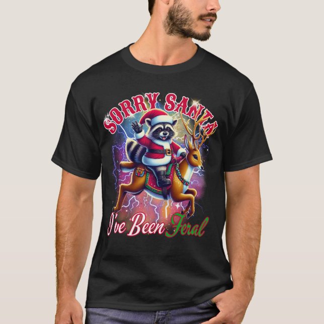 Camiseta Una Mascota Graciosa Lo Siento Santa Yo He Sido Na (Anverso)