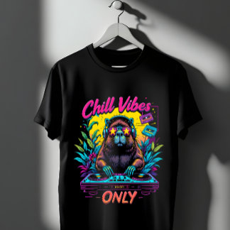 Camiseta Una mezcla de pistas de capibara DJ en torntables