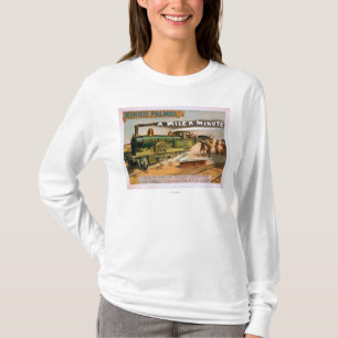 Camiseta "Una milla" un teatro locomotor grande minucioso