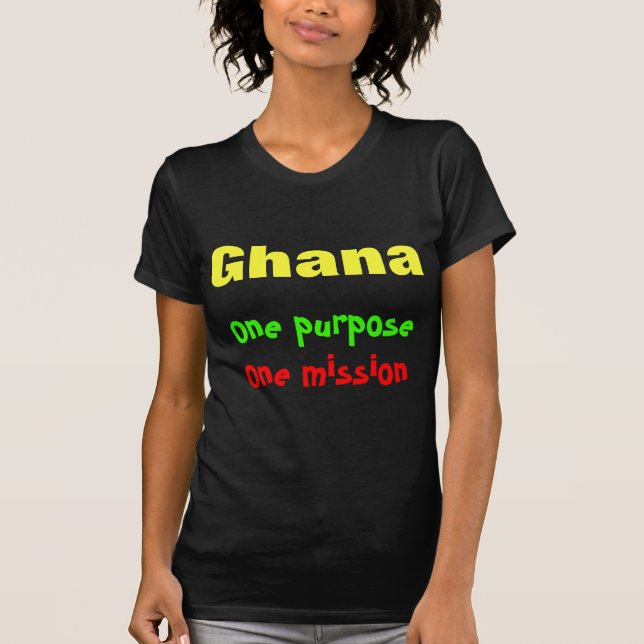 Camiseta Una misión de Ghana (Anverso)