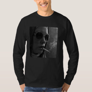 Camiseta Una monja caliente fuma un cigarrillo, ninguno reb