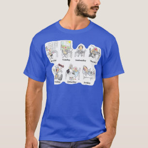 Camiseta Una mosca de la fruta por cada día de la semana 1