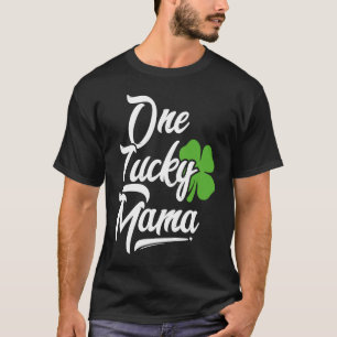 Camiseta Una mujer afortunada adorna el embarazo a St Patri